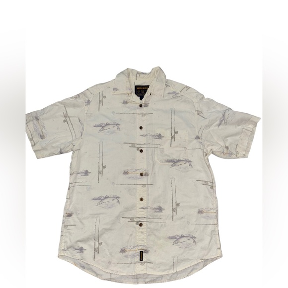 Woolrich Other - Woolrich Fish Print Button Shirt L